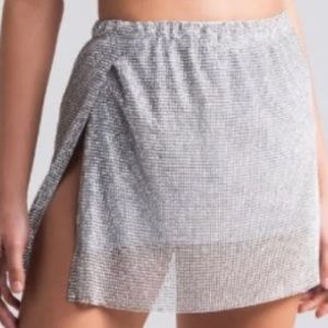 Gillian Rhinestone Mini Skirt Sz. S/M NWT